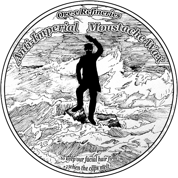 Anti-Imperial Moustache Wax LOGO
(round)